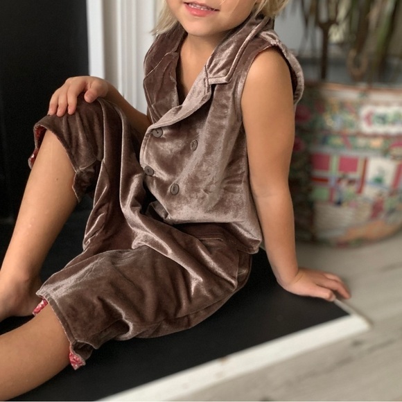 2 PCs Girls The Bae Hive Baesics Velvet tunic dress sz 5 NWT‎ blush pink - Picture 14 of 16